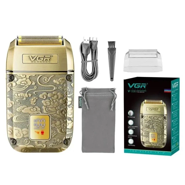 Бритва VGR V 336 Gold / Шейвер аккумуляторная с тройным лезвием / Электробритва 8500 об/мин - изображение 7