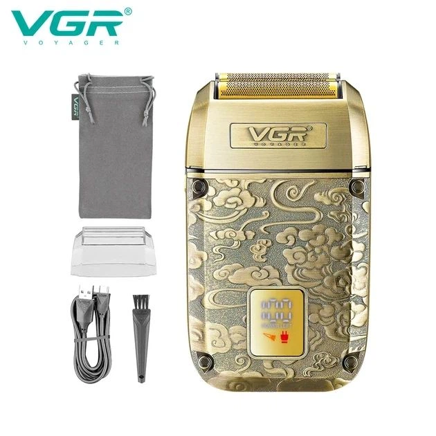Бритва VGR V 336 Gold / Шейвер аккумуляторная с тройным лезвием / Электробритва 8500 об/мин - изображение 8