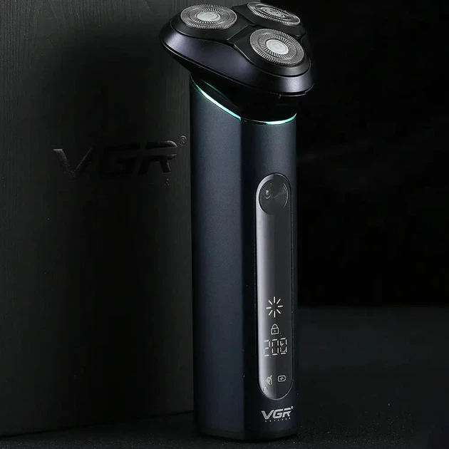 Аккумуляторная электробритва водонепроницаемая, от USB, VGR V-310, Черная / Беспроводная бритва электрическая - изображение 6