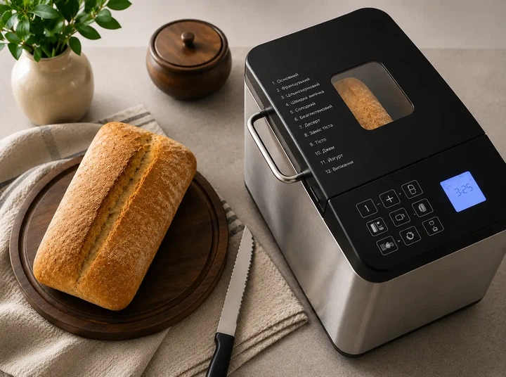 Хлебопечка Mio Star Bread Maker 1000 автоматическая 600 Вт 22 программы до 1 кг замешивание теста сенсорное управление отсрочка старта 13 часов поддержание тепла дисплей - изображение 11