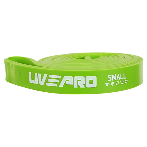 Гума петля для підтягування та тренувань стрічка силова LiveUp SUPER BAND 11-29кг зелений - зображення 2