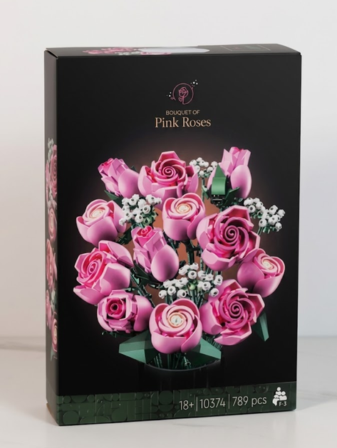 Конструктор Букет розовых роз 789 деталей Botanicals конструктор цветы Bouquet of Roses (10374) - изображение 10