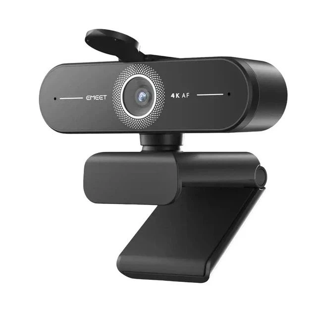 Вебкамера EMEET C60E 4K Ultra HD Чорна (Веб-камера для комп'ютера і Zoom) - Фото 1 Вебкамера EMEET C60E 4K Ultra HD Чорна (Веб-камера для комп'ютера і Zoom) - зображення 1
