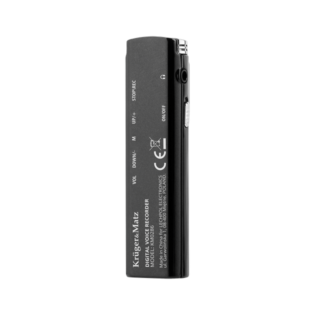 Dyktafon cyfrowy Kruger&Matz KM0286 8 GB (5901890039161) - obraz 2