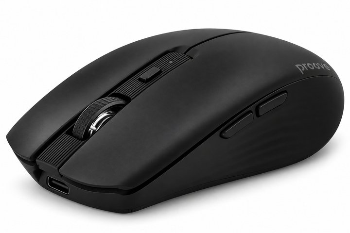 Бездротова мишка Proove Comet Black, Bluetooth 4.0/5.0, 2.4 ГГц, 1600 DPI, акумулятор 500 мА·год - зображення 9