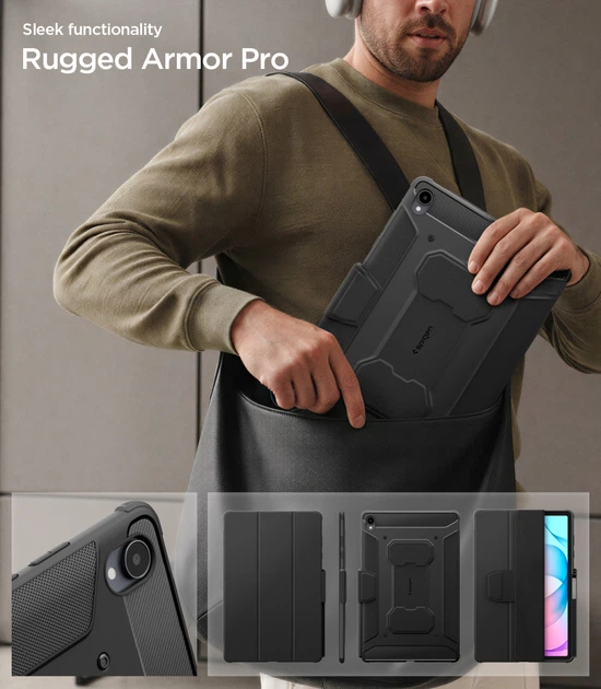 Чохол Spigen Rugged Armor Pro до Samsung Galaxy Tab S12+ Plus Black (ACS11822) - зображення 19