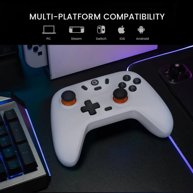 Геймпад GameSir Nova Lite White беспроводной джойстик (Nintendo, Android, iOS, Windows) - Фото 6 Геймпад GameSir Nova Lite White беспроводной джойстик (Nintendo, Android, iOS, Windows) - изображение 6
