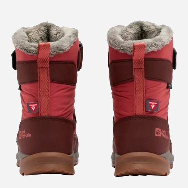 Детские зимние термо ботинки для девочки Jack Wolfskin Polar Bear-G Texapore High VC K A62143_2699 33 (1UK/2USA) 20.5 см Бордовые (4064886361767) - изображение 5