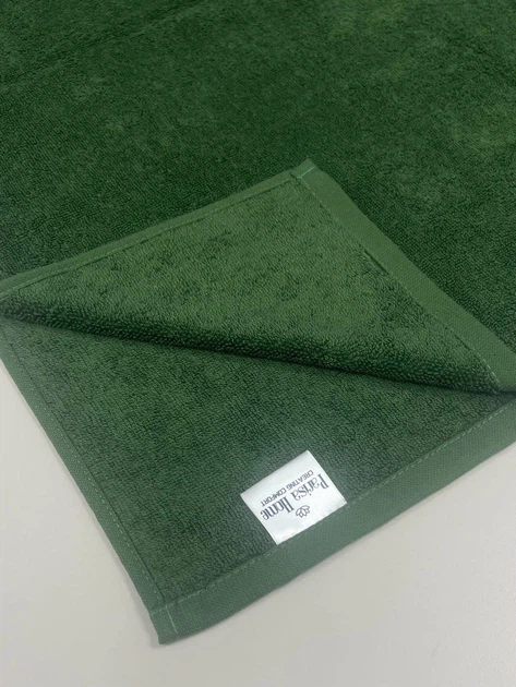 Полотенце махровое банное Parisa Home Flat 70*140 Зеленое - изображение 6