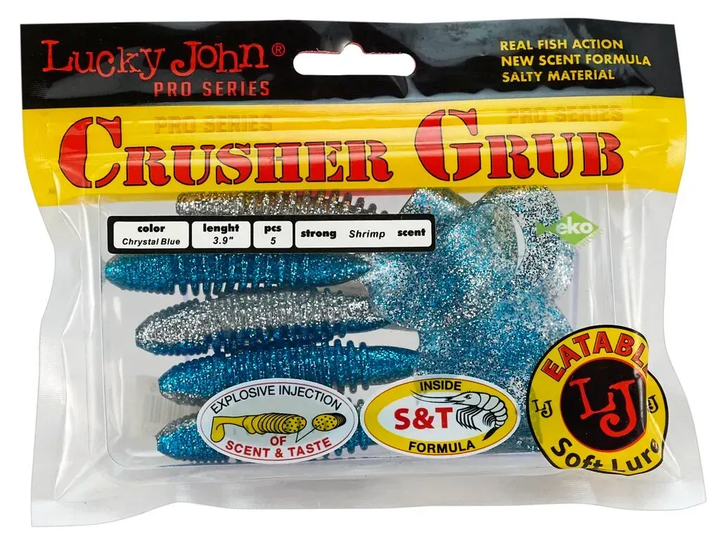 Твістер силіконовий CRUSHER GRUB LJ Pro Series 3,9 "(99мм)/ T05 *5шт 140157-T05 - Фото 2 Твістер силіконовий CRUSHER GRUB LJ Pro Series 3,9 "(99мм)/ T05 *5шт 140157-T05 - изображение 2