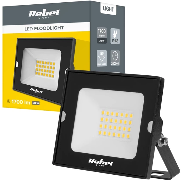 Рефлектор LED прожектор REBEL 20W 4000K 230V (URZ3612) - изображение 4