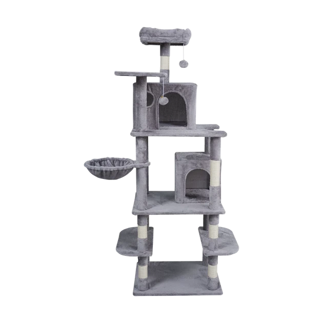 Кігтеточка для котів Rebel 60x49x173 см Gray (5901890130455) - зображення 3