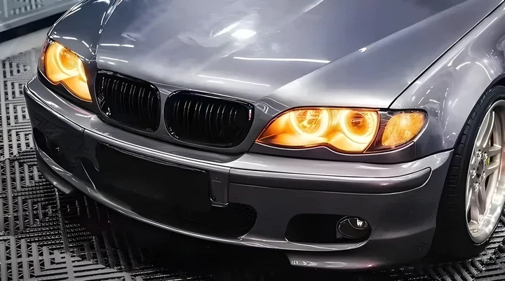 Ноздрі решітка радіатора M-Look DPT чорний глянець для купе BMW 3 серія E-46 2003-2006 рр. - зображення 3