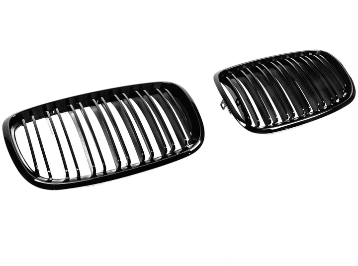 Ноздрі решітка радіатора M-Look V2 чорний глянець для BMW X6 E-71 2008-2014 рр. - зображення 4