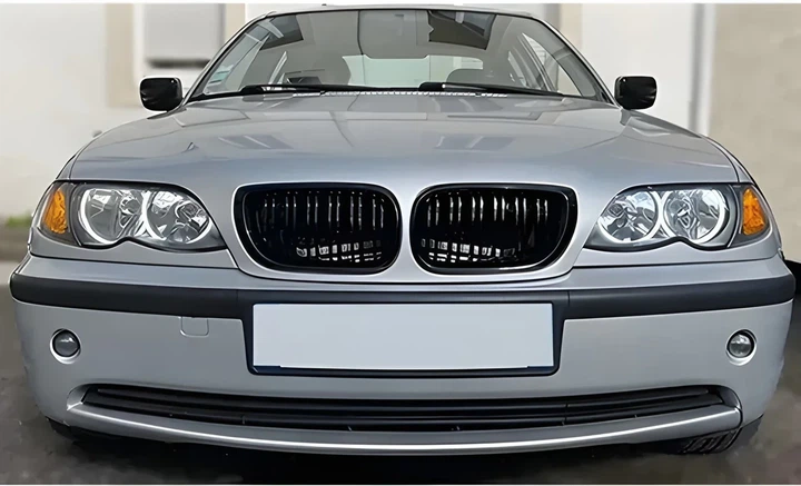 Ніздрі решітка радіатора M-Look DPT чорний глянець для BMW 3 серія E-46 1998-2006 рр - зображення 5