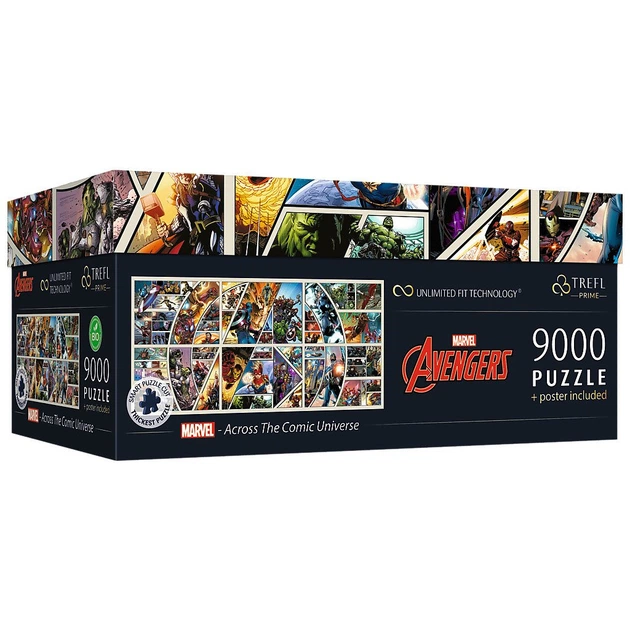Пазл Trefl UFT Marvel Heroes, 9000 елементів (5900511810226) - зображення 3