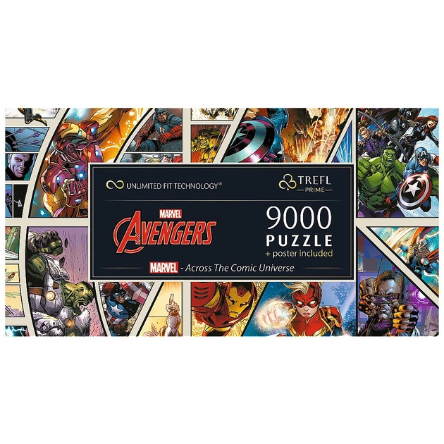 Пазл Trefl UFT Marvel Heroes, 9000 елементів (5900511810226) - зображення 4