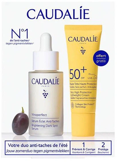 Zestaw do pielęgnacji twarzy Caudalie Vinoperfect Serum 30 ml + Vinosun Fluid przeciwsłoneczny SPF 50+ 20 ml (3522930005797) - Zdjęcie 2 Zestaw do pielęgnacji twarzy Caudalie Vinoperfect Serum 30 ml + Vinosun Fluid przeciwsłoneczny SPF 50+ 20 ml (3522930005797) - obraz 2
