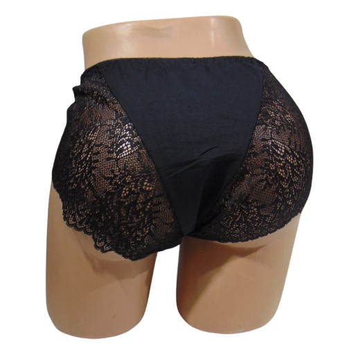 Ажурные трусики 3XL черные Biweier 1701 - Фото 2 Ажурные трусики 3XL черные Biweier 1701 - изображение 2