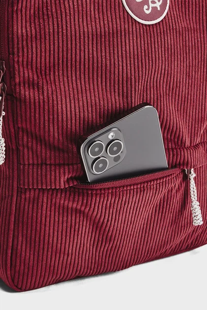 Жіночий бордовий вельветовий рюкзак UA Loudon Corduroy SM BP Under Armour OSFM 1384676-625 - Фото 5 Жіночий бордовий вельветовий рюкзак UA Loudon Corduroy SM BP Under Armour OSFM 1384676-625 - зображення 5
