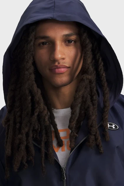 Чоловічий темно-синій анорак UA Icon SW Woven Jkt Under Armour M 6010974-410 - изображение 3
