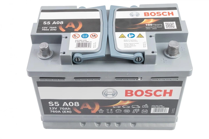 Акумулятор AGM 12V 70Ah 760A R+ S5 A08 278×175×190 мм 0092S5A080 - изображение 3
