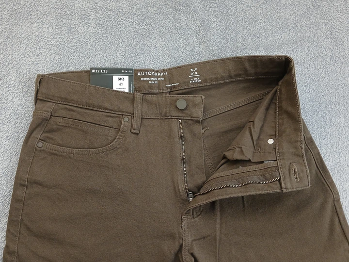 Мужские джинсы Autograph (M&S) Performance Denim р. 32/33 Slim Fit - Фото 3 Мужские джинсы Autograph (M&S) Performance Denim р. 32/33 Slim Fit - изображение 3