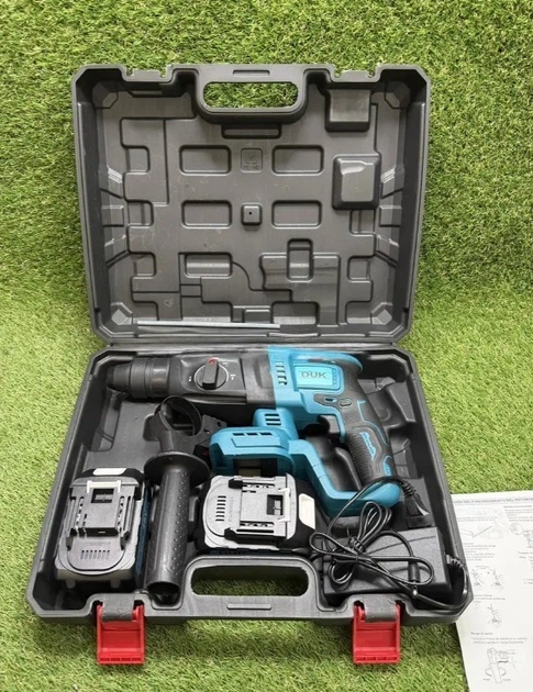 Аккумуляторный перфоратор DUK DHR222 48 В 6 А·ч 3,2 Дж SDS-Plus бесщеточный 3 режима 2 АКБ - Фото 10 Аккумуляторный перфоратор DUK DHR222 48 В 6 А·ч 3,2 Дж SDS-Plus бесщеточный 3 режима 2 АКБ - изображение 10