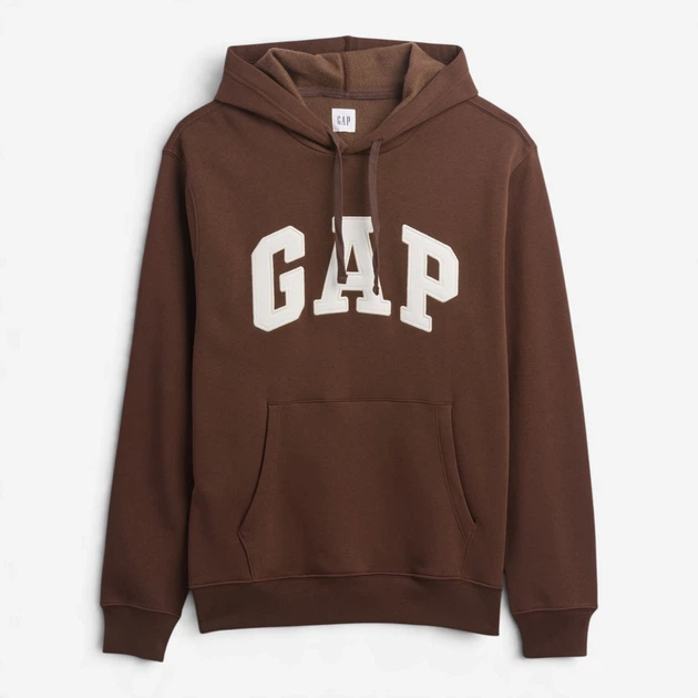Худи утепленное мужское GAP 150231262 L Коричневый (1162963230) - Фото 4 Худи утепленное мужское GAP 150231262 L Коричневый (1162963230) - изображение 4