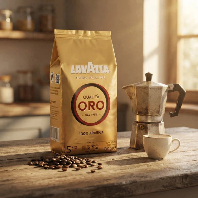 Кава в зернах Lavazza Oro 1000 г арабіка 100% середнього обсмажування натуральна ароматна для еспресо кавомашини з шоколадним післясмаком - зображення 9
