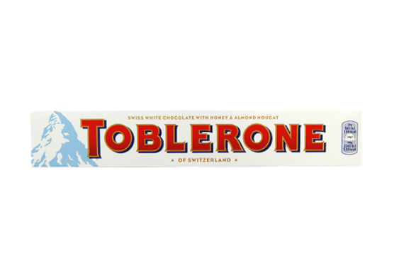 Шоколад білий Toblerone White 100 г з медом мигдалем солодощі плитка швейцарська - Фото 10 Шоколад білий Toblerone White 100 г з медом мигдалем солодощі плитка швейцарська - зображення 10