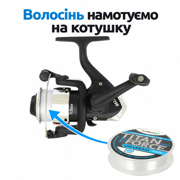 Готовая поплавочная удочка Lake UA 3 м с катушкой и оснасткой с чехлом - изображение 6