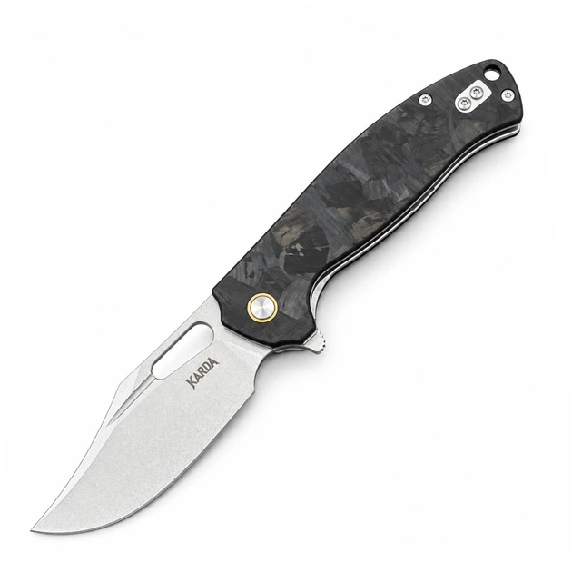 Ніж Складаний KARDA KRUK J388 Carbon Black - Фото 1 Ніж Складаний KARDA KRUK J388 Carbon Black - изображение 1