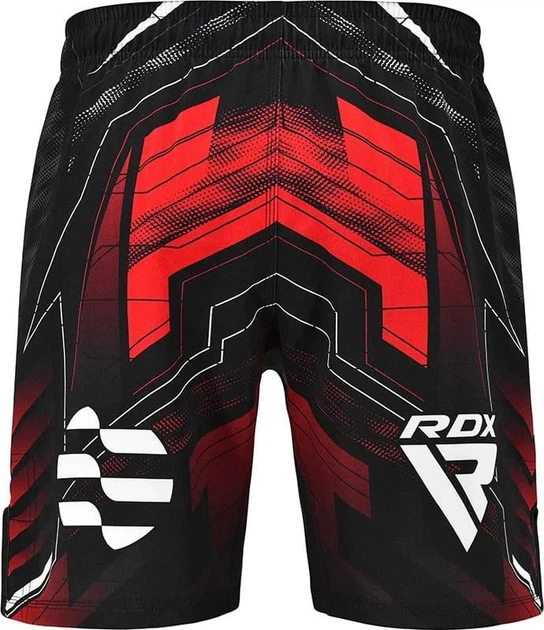 Шорты RDX MMA SHORTS IMMAF-1 черный, красный Уни XL - Фото 2 Шорты RDX MMA SHORTS IMMAF-1 черный, красный Уни XL - изображение 2