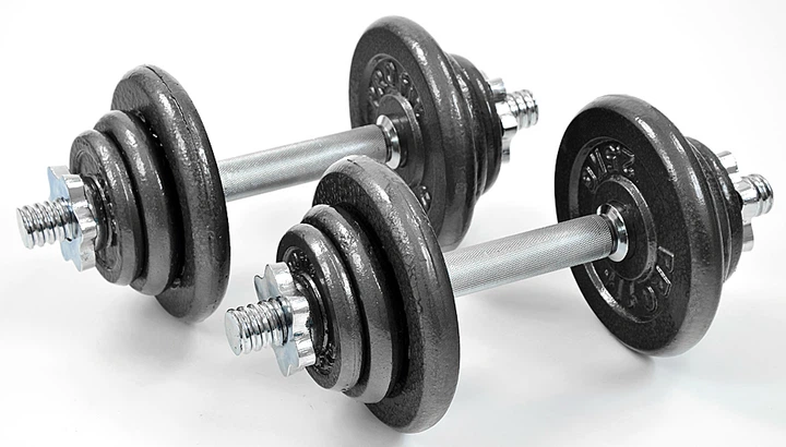 Чавунні гантелі Profit DK 4135 Hammertone у валізі 2 x 10 кг (5902860634522) - зображення 2