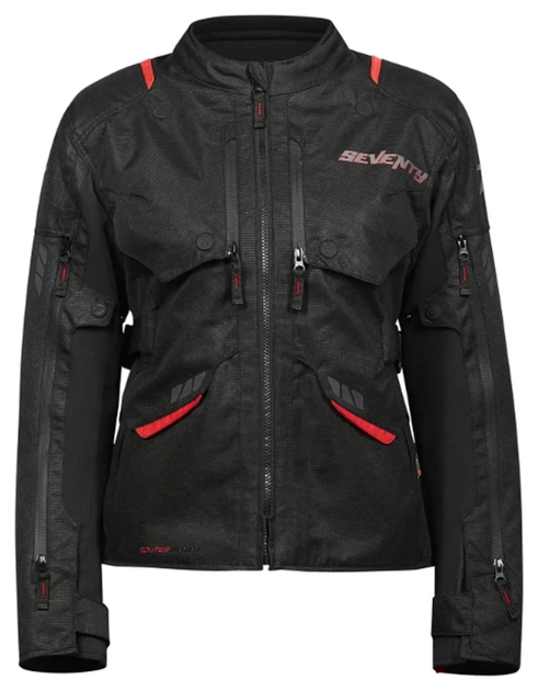 Мотокуртка Seventy JT69 Tanami LADY Black Red S - изображение 2