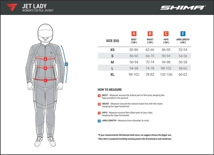 Мотокуртка Shima Jet Lady Black XL - изображение 9