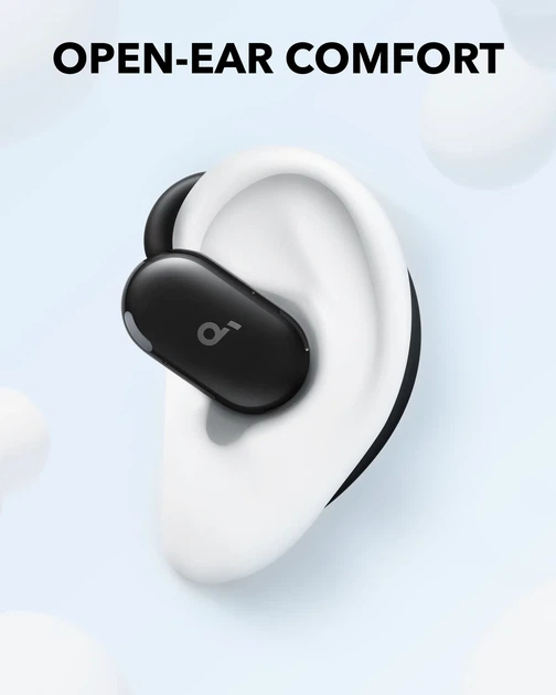 Наушники Soundcore V20i Open-Ear беспроводные Bluetooth с микрофоном, IPX5, сенсорным управлением и спортивной посадкой - Фото 4 Наушники Soundcore V20i Open-Ear беспроводные Bluetooth с микрофоном, IPX5, сенсорным управлением и спортивной посадкой - изображение 4