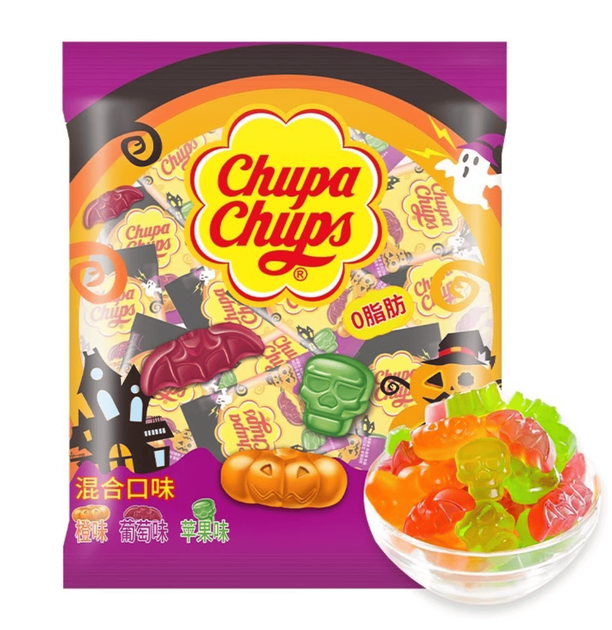 Жувальні цукерки Chupa Chups Halloween Gummy Fruit Candy Scary Mix 450г - Фото 1 Жувальні цукерки Chupa Chups Halloween Gummy Fruit Candy Scary Mix 450г - зображення 1