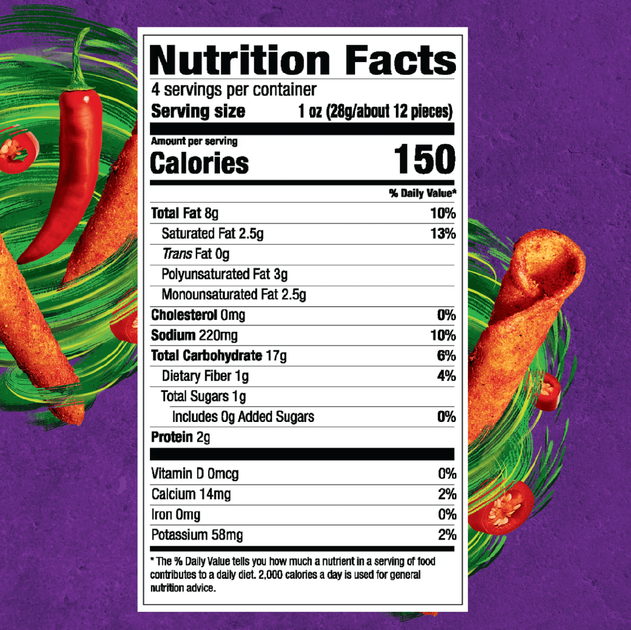 Чипсы Takis Crunchy Fajitas 28.4г - Фото 5 Чипсы Takis Crunchy Fajitas 28.4г - изображение 5