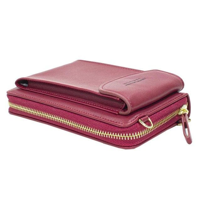 Женский кошелек Baellerry N8591 Red сумка-клатч для телефона денег банковских карт - изображение 4