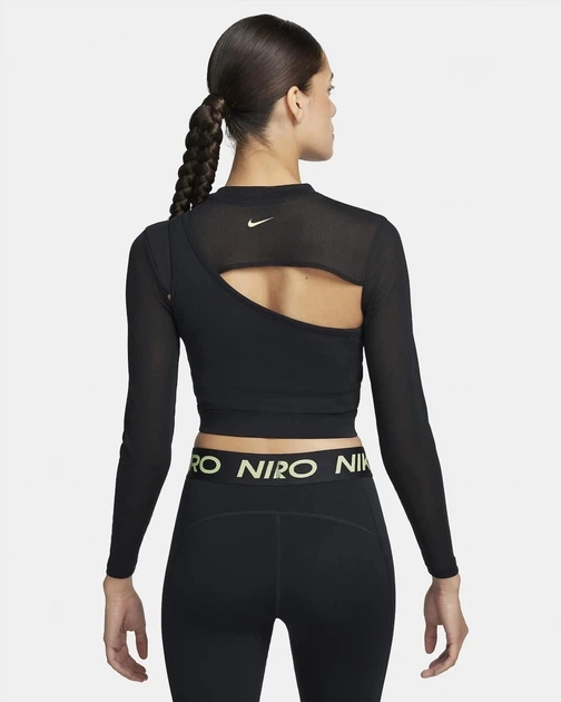 Спортивный топ женский Nike Pro XS Черный FB5683-010 - изображение 2