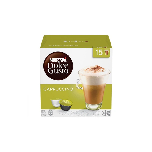 Капсули NESCAFÉ® Dolce Gusto® Cappuccino для кофемашин 15 капсул кави та 15 молока - Фото 2 Капсули NESCAFÉ® Dolce Gusto® Cappuccino для кофемашин 15 капсул кави та 15 молока - зображення 2