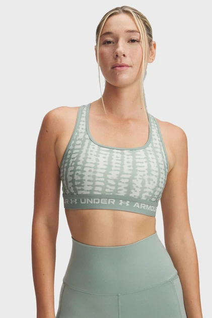 Спортивный топ женский Under Armour Crossback Mid Print M Черный 1361042-348 - Фото 3 Спортивный топ женский Under Armour Crossback Mid Print M Черный 1361042-348 - изображение 3