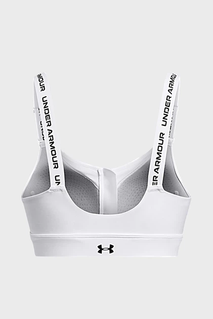 Спортивный топ женский Under Armour Ua Infinity High Zip 2.0 Bra XL Белый 1384118-100 - изображение 5