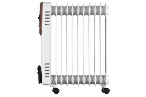 Обігрівач масляний Ardesto OFH-11X1, White/Bronze, 2500W, підлоговий, 11 секцій, рекомендована площа обігріву 25 м², електронне управління, захист від перегріву, датчик перекидання - изображение 2