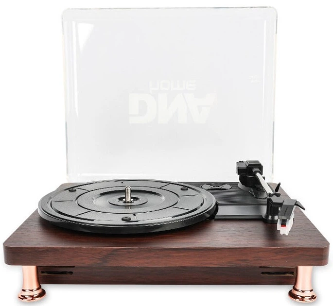 Gramofon DNA TT1 z Bluetooth i trzema prędkościami obrotowymi w obudowie mahoniowej (5908249816336) - Zdjęcie 1 Gramofon DNA TT1 z Bluetooth i trzema prędkościami obrotowymi w obudowie mahoniowej (5908249816336) - obraz 1