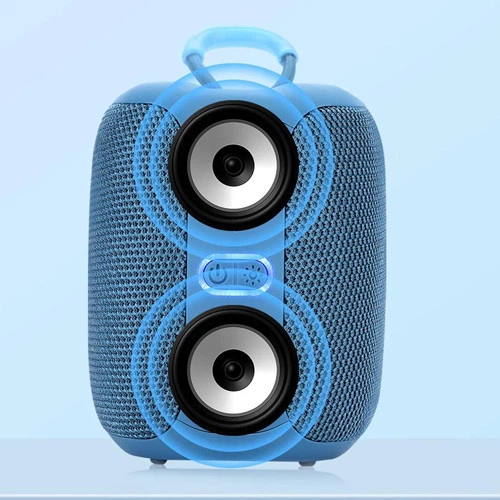 Портативная колонка Bluetooth T&G TG658 10 Вт с RGB подсветкой, FM-радио, AUX, USB и TWS Blue (1200 mAh) - изображение 4