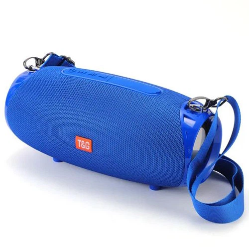 Портативная беспроводная Bluetooth колонка T&G TG534 10 Вт с FM-радио, TWS, спикерфоном, AUX, USB и TF Blue (1200 mAh) - Фото 3 Портативная беспроводная Bluetooth колонка T&G TG534 10 Вт с FM-радио, TWS, спикерфоном, AUX, USB и TF Blue (1200 mAh) - изображение 3