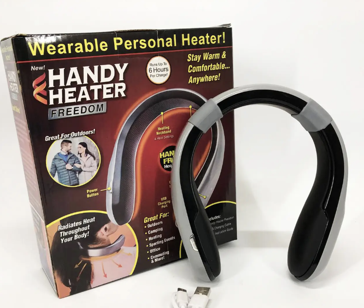 Беспроводной обогреватель Handy Heater для шеи, 4 режима, USB, 3–6 часов работы Портативный аккумуляторный нагреватель с механическим управлением, 24 × 19 × 6 см - Фото 8 Беспроводной обогреватель Handy Heater для шеи, 4 режима, USB, 3–6 часов работы Портативный аккумуляторный нагреватель с механическим управлением, 24 × 19 × 6 см - изображение 8